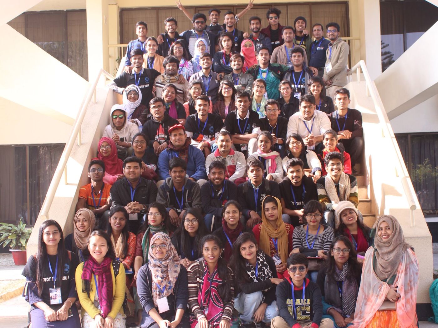 The full study tour group