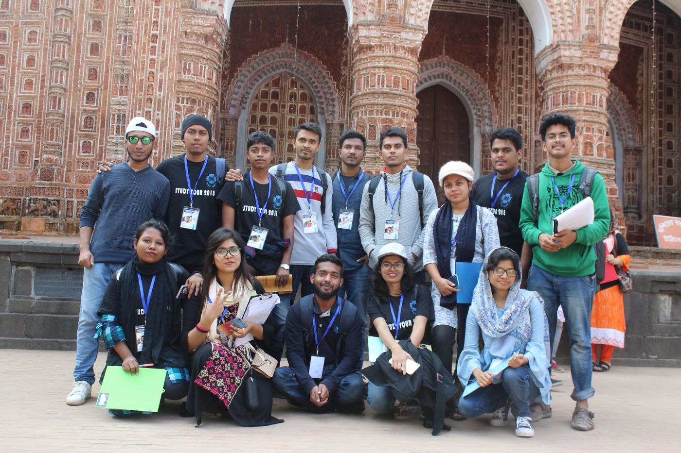 Our group at Kantajew Temple, Dinajpur