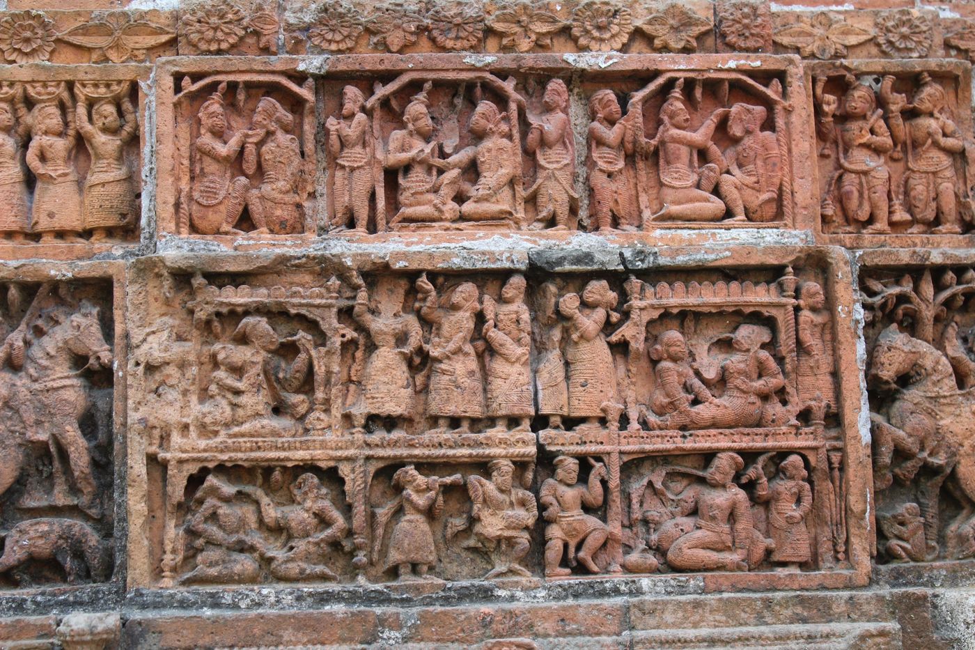 Terracotta panels on Kantajew Temple